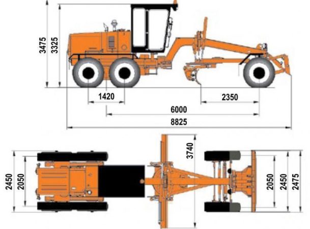 Особенности устройства автогрейдера ГС-14.02